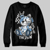 Jordan 12 Retro 'Melo' DopeSkill Sweatshirt Smile Through The Pain Graphic Streetwear - Black