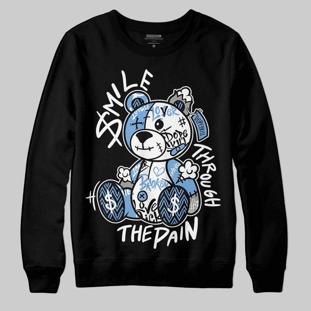 Jordan 12 Retro 'Melo' DopeSkill Sweatshirt Smile Through The Pain Graphic Streetwear - Black