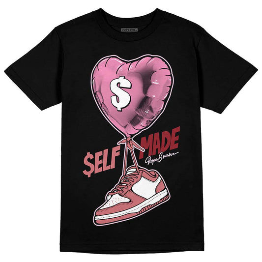 Valentine's Day Collection DopeSkill T-Shirt Self Made Graphic Streetwear - black