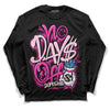 Pink Sneakers DopeSkill Long Sleeve T-Shirt No Days Off Graphic Streetwear - Black