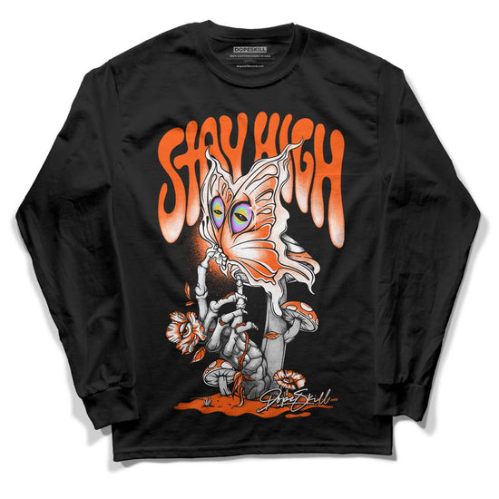 MSCHF Super Normal 2 Orange Milk DopeSkill Long Sleeve T-Shirt Stay High Graphic Streetwear - Black