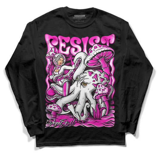 Dunk Low GS “Active Fuchsia” DopeSkill Long Sleeve T-Shirt Resist Graphic Streetwear - Black