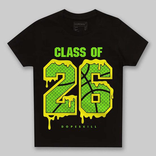 Neon Green Sneakers DopeSkill Toddler Kids T-shirt 26 Drip Graphic Streetwear - Black
