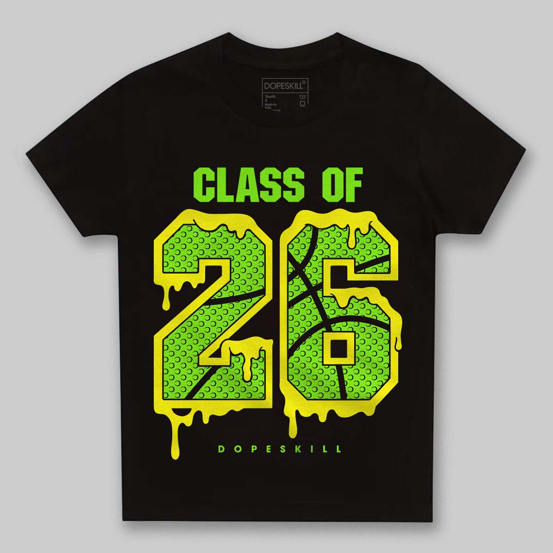 Neon Green Sneakers DopeSkill Toddler Kids T-shirt 26 Drip Graphic Streetwear - Black