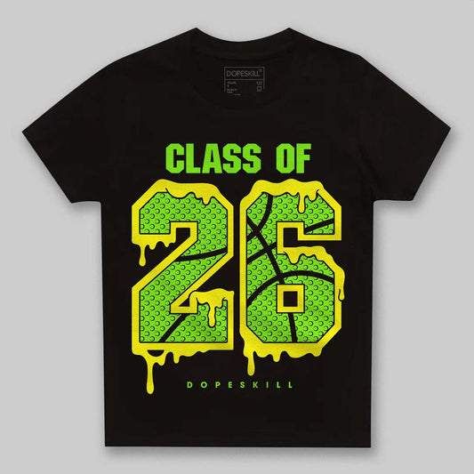 Neon Green Sneakers DopeSkill Toddler Kids T-shirt 26 Drip Graphic Streetwear - Black