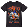 Dunk Low Futura Orange Blaze DopeSkill T-Shirt Slow Burn Graphic Streetwear - Black