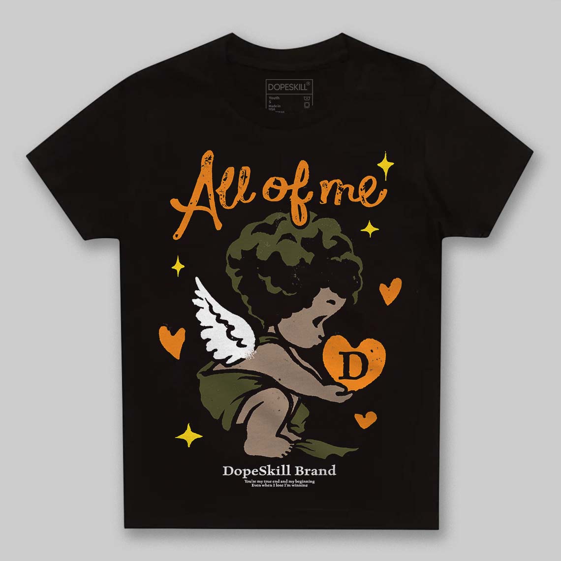 Olive Sneakers DopeSkill Toddler Kids T-shirt All Of Me Graphic Streetwear - Black