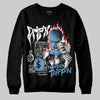 Jordan 12 Retro 'Melo' DopeSkill Sweatshirt Drip'n Never Tripp'n Graphic Streetwear - Black