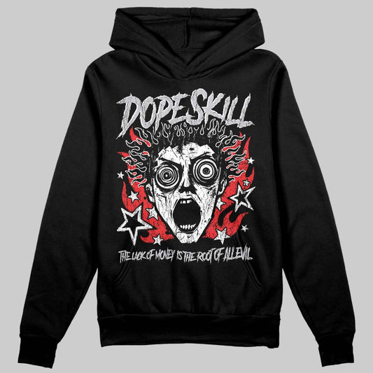 Grey Sneakers DopeSkill Hoodie Sweatshirt Root of Evil Graphic Streetwear - black