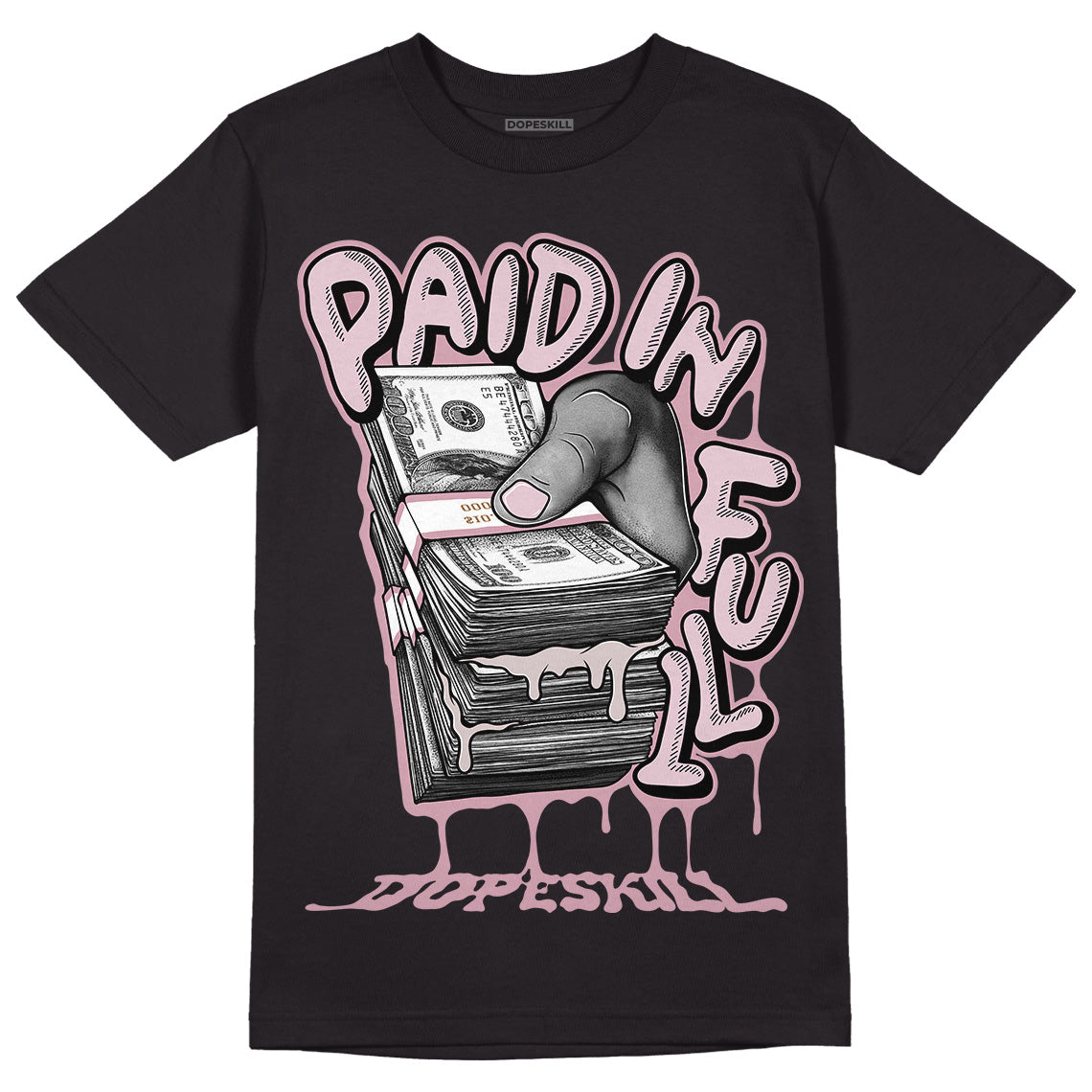 Dunk Low Teddy Bear Light Soft Pink DopeSkill T-Shirt Paid In Full Graphic Streetwear - Black