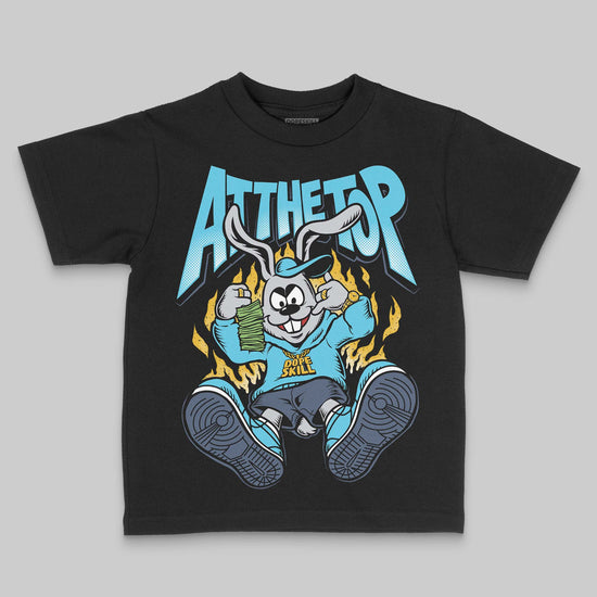 Jordan 11 Retro Gamma Blue (2025) DopeSkill Toddler Kids T-shirt At The Top Graphic Streetwear - black