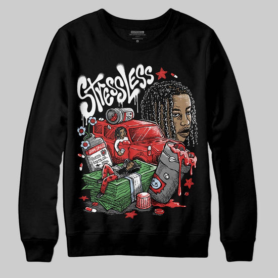 Jordan 6 “Reverse Infrared” DopeSkill Sweatshirt Stressless Graphic Streetwear - Black