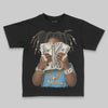 Jordan 14 Retro Black and University Blue DopeSkill Toddler Kids T-shirt Rich Youth Graphic Streetwear - black