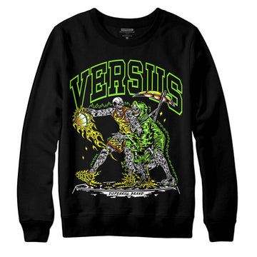 Neon Green Sneakers DopeSkill Sweatshirt VERSUS Graphic Streetwear - black