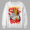 Red Sneakers DopeSkill Sweatshirt Stay It Busy Graphic Streetwear - White 