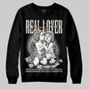 Jordan 5 Retro Reverse Metallic DopeSkill Sweatshirt Real Lover Graphic Streetwear - Black