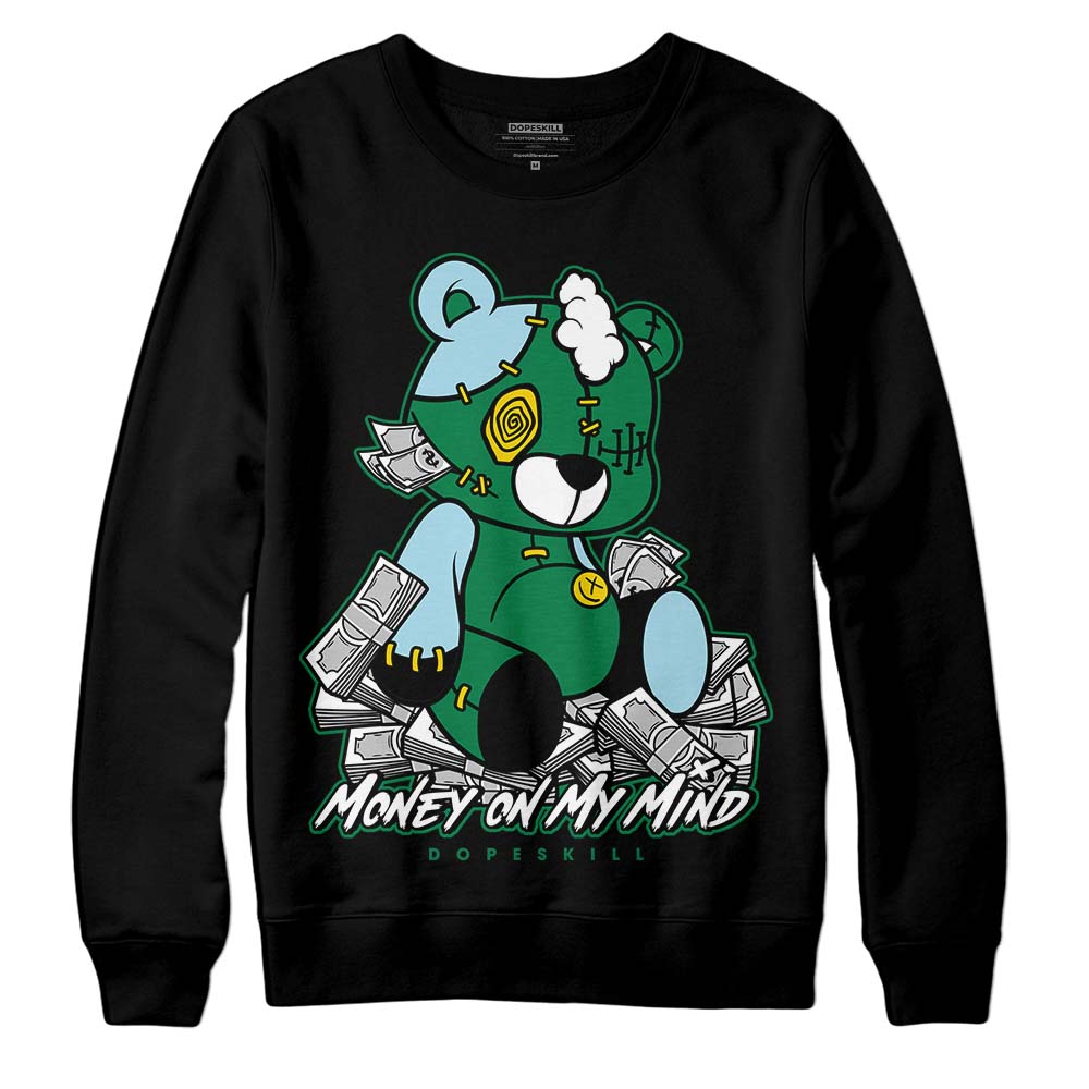 Jordan 5 “Lucky Green” DopeSkill Sweatshirt MOMM Bear Graphic Streetwear - Black