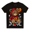 Jordan 4 Retro Red Cement DopeSkill Toddler Kids T-shirt Broken Bear Graphic Streetwear - Black