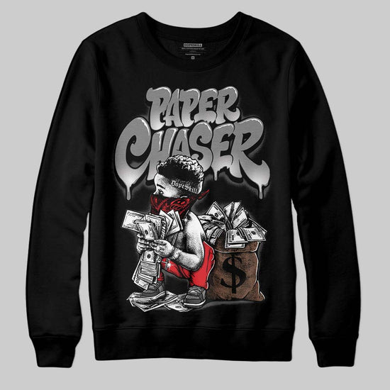 Jordan 10 Retro Shadow (2025) DopeSkill Sweatshirt Paper Chaser Boy Graphic Streetwear - Black