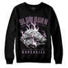 Jordan 2 “Mauve/Off-Noir” DopeSkill Sweatshirt Slow Burn Graphic Streetwear - Black 