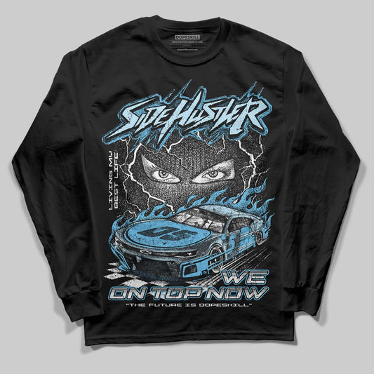 Jordan 11 Retro Legend Blue DopeSkill Long Sleeve T-Shirt Flexin' Graphic Streetwear - Black