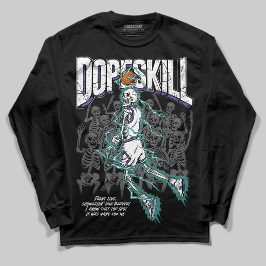 Jordan 5 OG “Grape” DopeSkill Long Sleeve T-Shirt Thunder Dunk Graphic Streetwear - Black