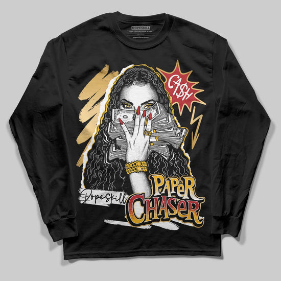 Jordan 12 Retro 'Taxi' 2025 DopeSkill Long Sleeve T-Shirt NPC Graphic Streetwear - Black