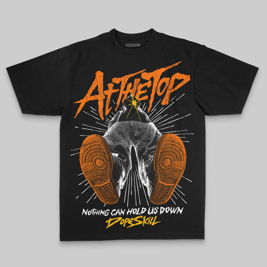 Orange Oversize Print Nothing Can Hold US Down DopeSkill Graphic Premium T-shirt Streetwear - Black