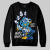Royal Blue Sneakers DopeSkill Sweatshirt Make Money Graphic Streetwear - Black