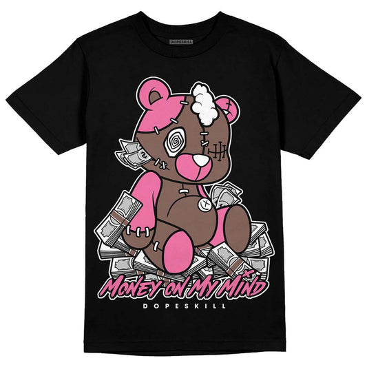 Dunk Low Smokey Mauve Playful Pink DopeSkill T-Shirt MOMM Bear Graphic Streetwear - Black