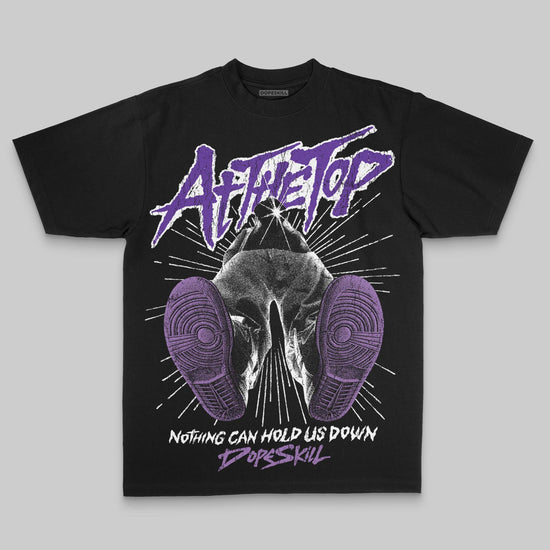 Purple Oversize Print Nothing Can Hold US Down DopeSkill Graphic Premium T-shirt Streetwear - black