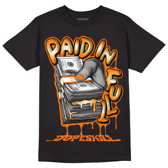 Wmns Dunk Low 'Magma Orange DopeSkill T-Shirt Paid In Full Graphic Streetwear - Black