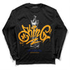 Dunk Blue Jay and University Gold DopeSkill Long Sleeve T-Shirt King Chess Graphic Streetwear - Black