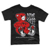 Jordan 4 Retro Red Cement DopeSkill Toddler Kids T-shirt Love Kills Graphic Streetwear - Black