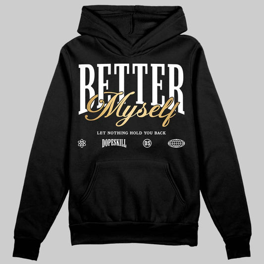 Jordan 12 Retro 'Taxi' 2025 DopeSkill Hoodie Sweatshirt Better Myself Graphic Streetwear - Black