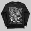 Jordan 10 Retro Shadow (2025) DopeSkill Long Sleeve T-Shirt Distorted Realms Graphic Streetwear - Black