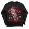 Jordan 4 Retro Red Cement DopeSkill Long Sleeve T-Shirt True Love Will Kill You Graphic Streetwear - Black