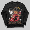 Jordan 9 'Olive' DopeSkill Long Sleeve T-Shirt Heaven Sent Graphic Streetwear - Black