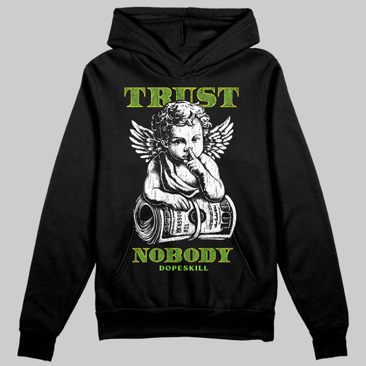 Neon Green Sneakers DopeSkill Hoodie Trust Nobody Graphic Streetwear - Black