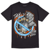 Dunk Low Futura University Blue DopeSkill T-Shirt Takin No L's Graphic Streetwear - Black