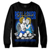 Royal Blue Sneakers DopeSkill Sweatshirt Real Lover Graphic Streetwear - Black