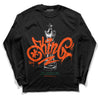 Dunk Low Team Dark Green Orange DopeSkill Long Sleeve T-Shirt King Chess Graphic Streetwear - Black