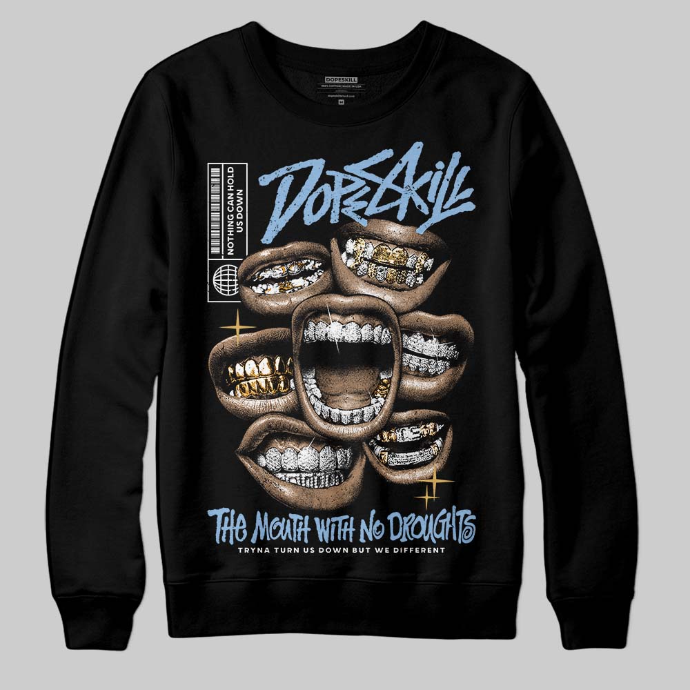 Adidas Handball Spezial ‘Light Blue’ DopeSkill Sweatshirt The Mouth With No Droughts Graphic Streetwear - Black