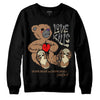 Jordan 6 WMNS Gore-Tex Brown Kelp DopeSkill Sweatshirt Love Kills Graphic Streetwear - Black