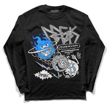 Jordan 6 “Reverse Oreo” DopeSkill Long Sleeve T-Shirt Break Through Graphic Streetwear - Black