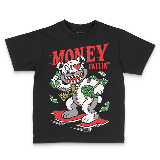 Black and White Sneakers DopeSkill Toddler Kids T-shirt Money Callin' Graphic Streetwear - Black