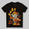 Orange, Black and White Sneakers DopeSkill Toddler Kids T-shirt Make Money Graphic Streetwear - Black