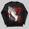 Jordan 1 Retro Low "Black Toe" DopeSkill Long Sleeve T-Shirt Trust God Graphic Streetwear - Black