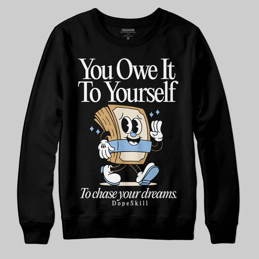 Nike Air Diamond Turf Must Be the Money DopeSkill Sweatshirt Owe It To Yourself Graphic Streetwear - Black