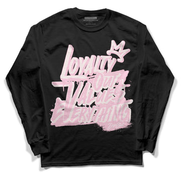 Dunk Low LX Pink Foam DopeSkill Long Sleeve T-Shirt LOVE Graphic Streetwear - Black